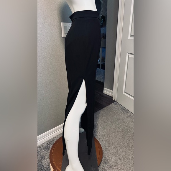 Mussi Long Pencil Skirt With Side Zippers - Picture 7 of 11